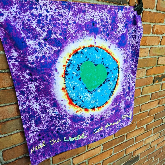 Penzeys “Purple Heart” Art Tapestry – Heal the World, Cook Dinner Tonight - Picture 6 of 15